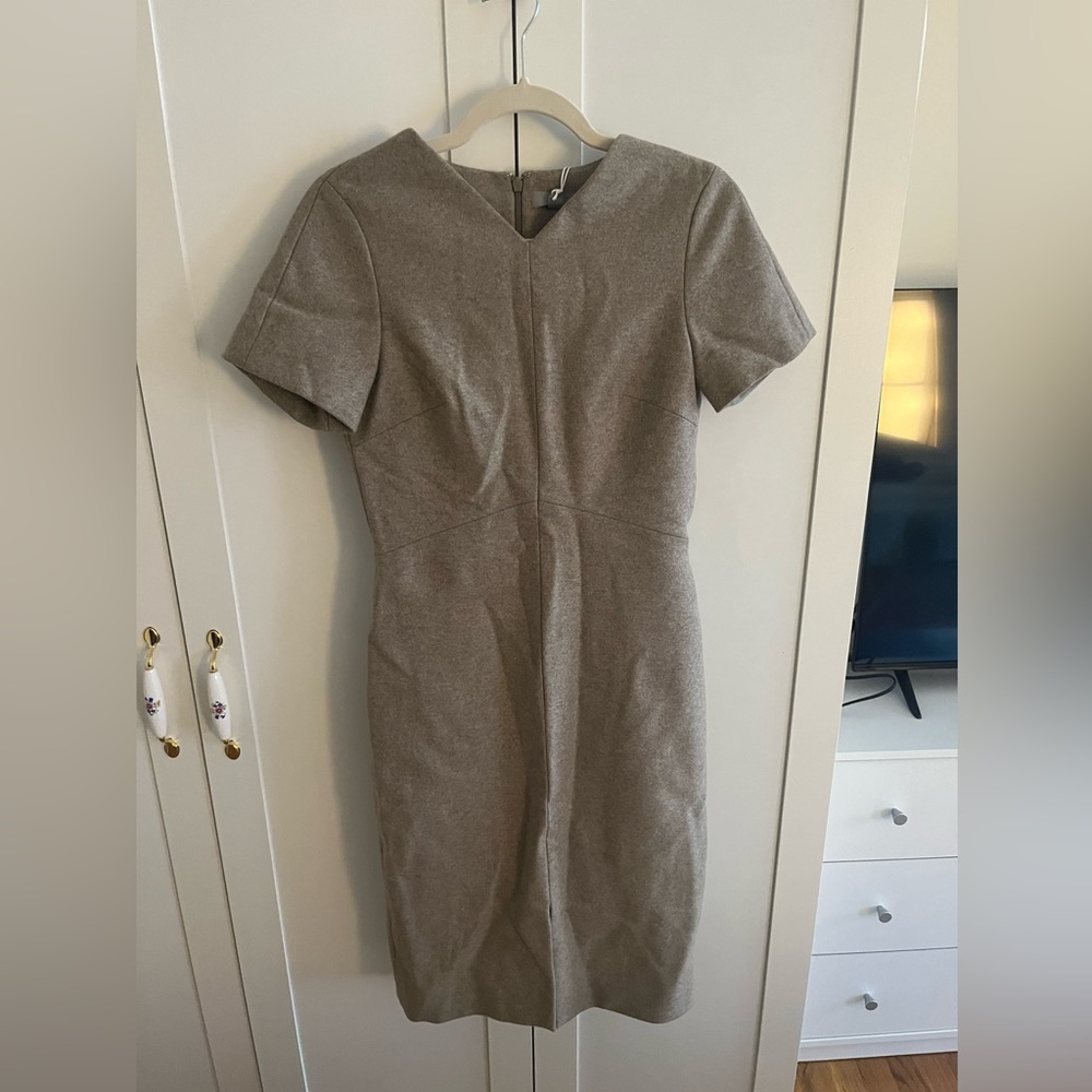 New COS fitted wool pencil dress in wool cashmere